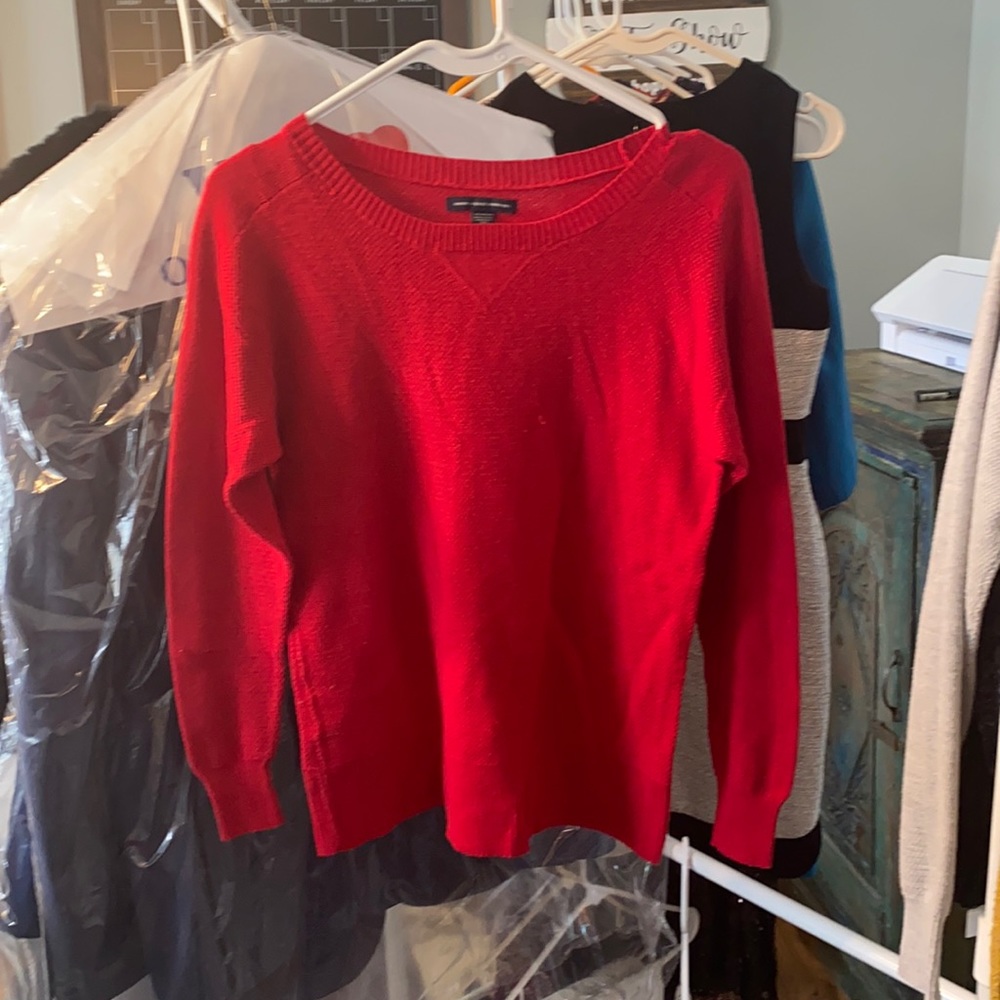 AE XS waffle sweater